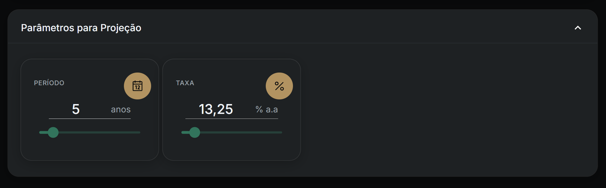 Parâmetros para simulação de compra de veículo